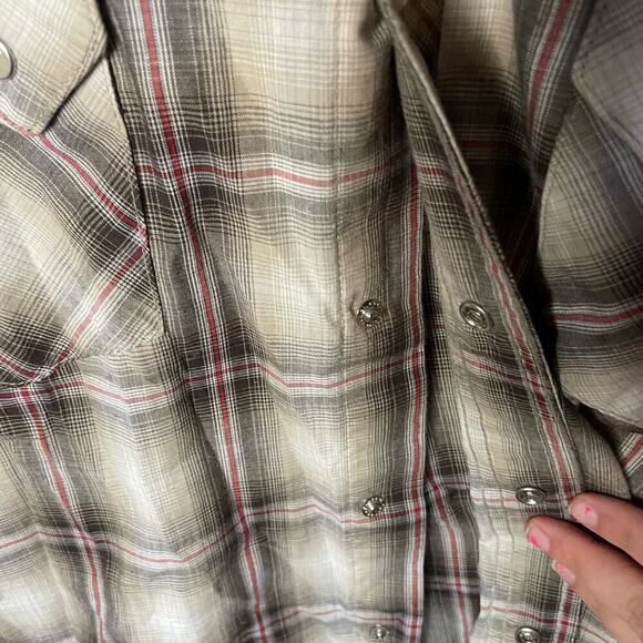 Wrangler Western Snap Shirts size Large - Picture 8 of 8